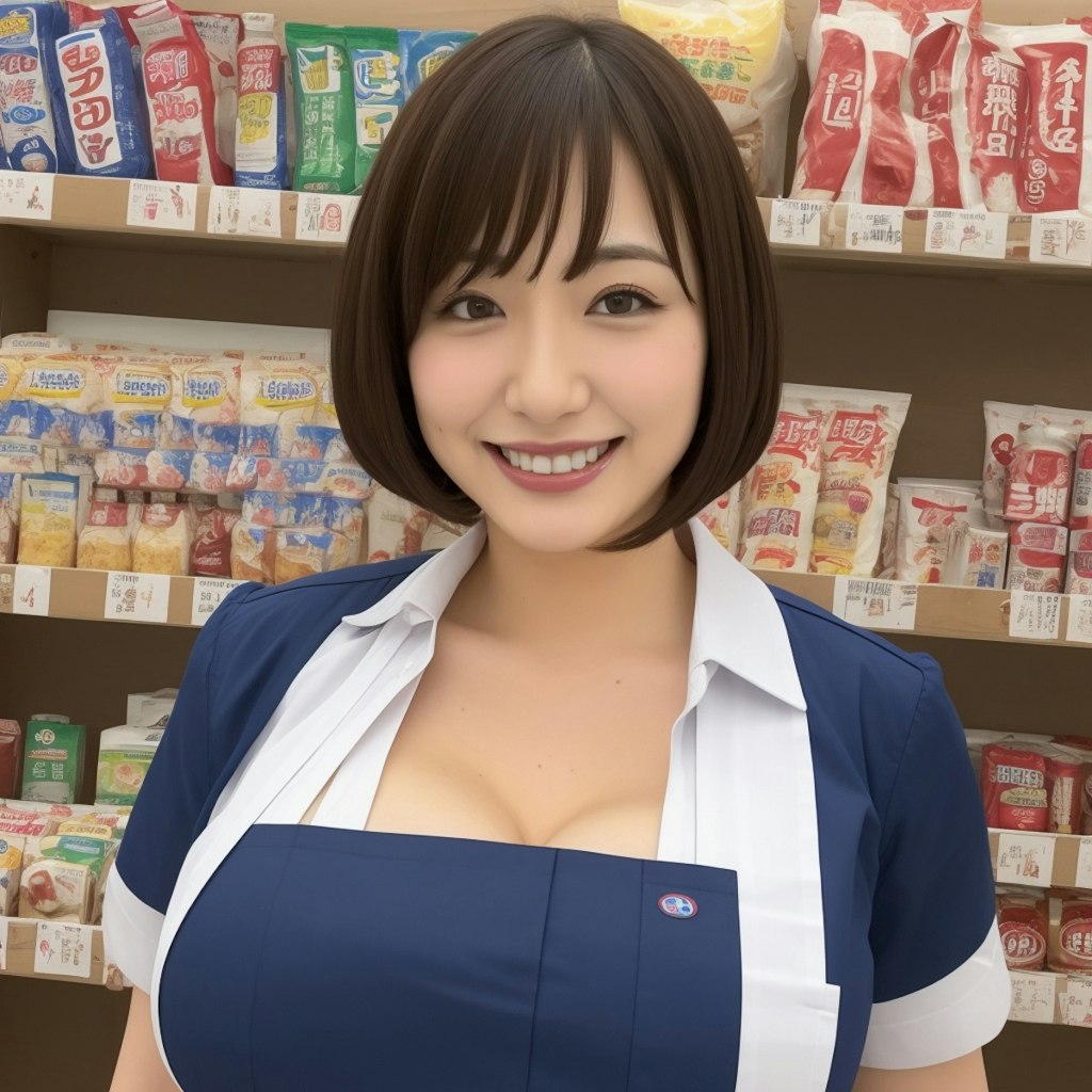 巨乳コンビニ