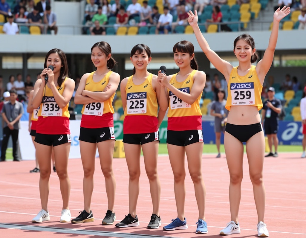 女子短距離リレーチーム