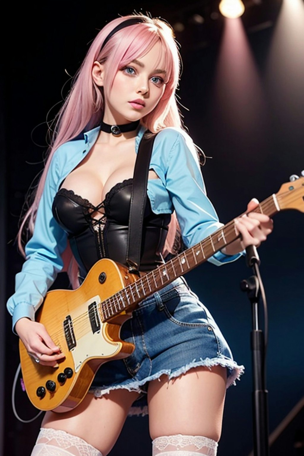 ギターリストの美少女