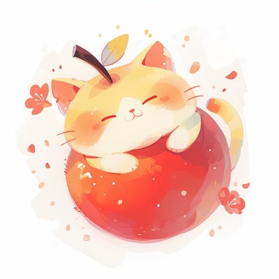 リンゴ猫