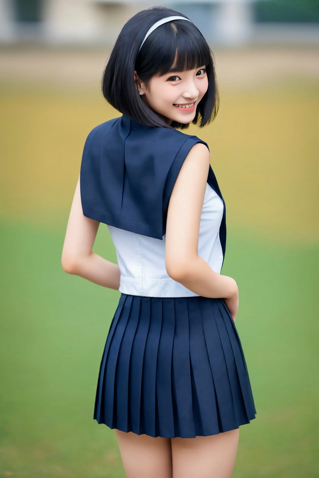 p066 3/3 A-line bob cut