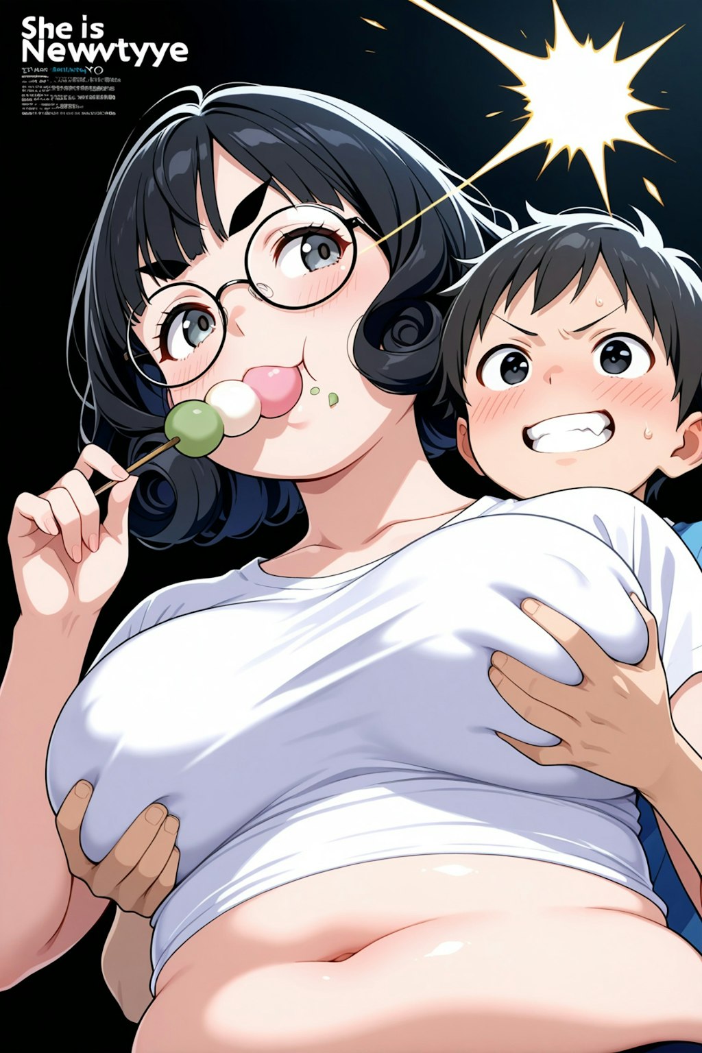 お団子食べるにこたまさん