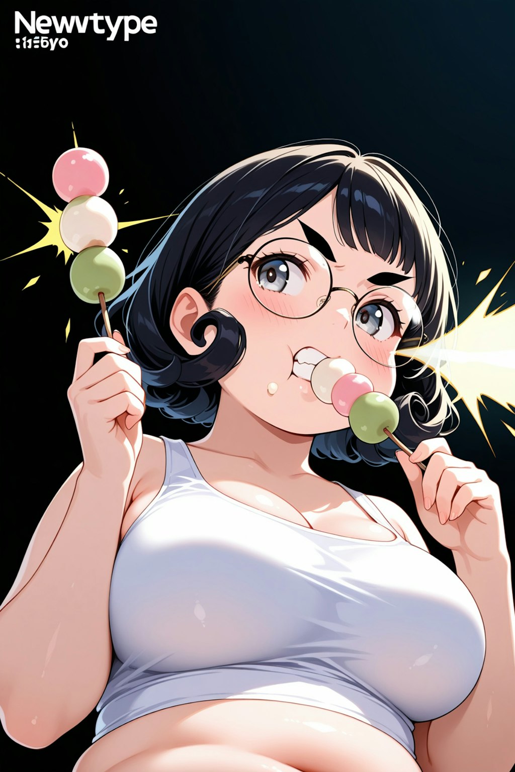 お団子食べるにこたまさん