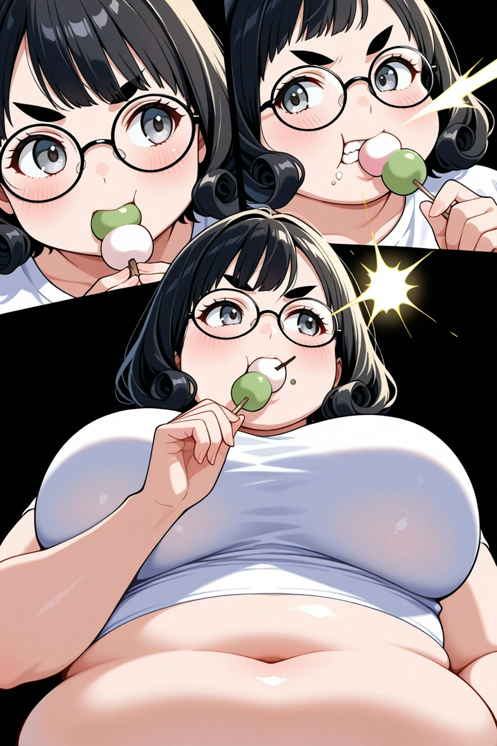お団子食べるにこたまさん