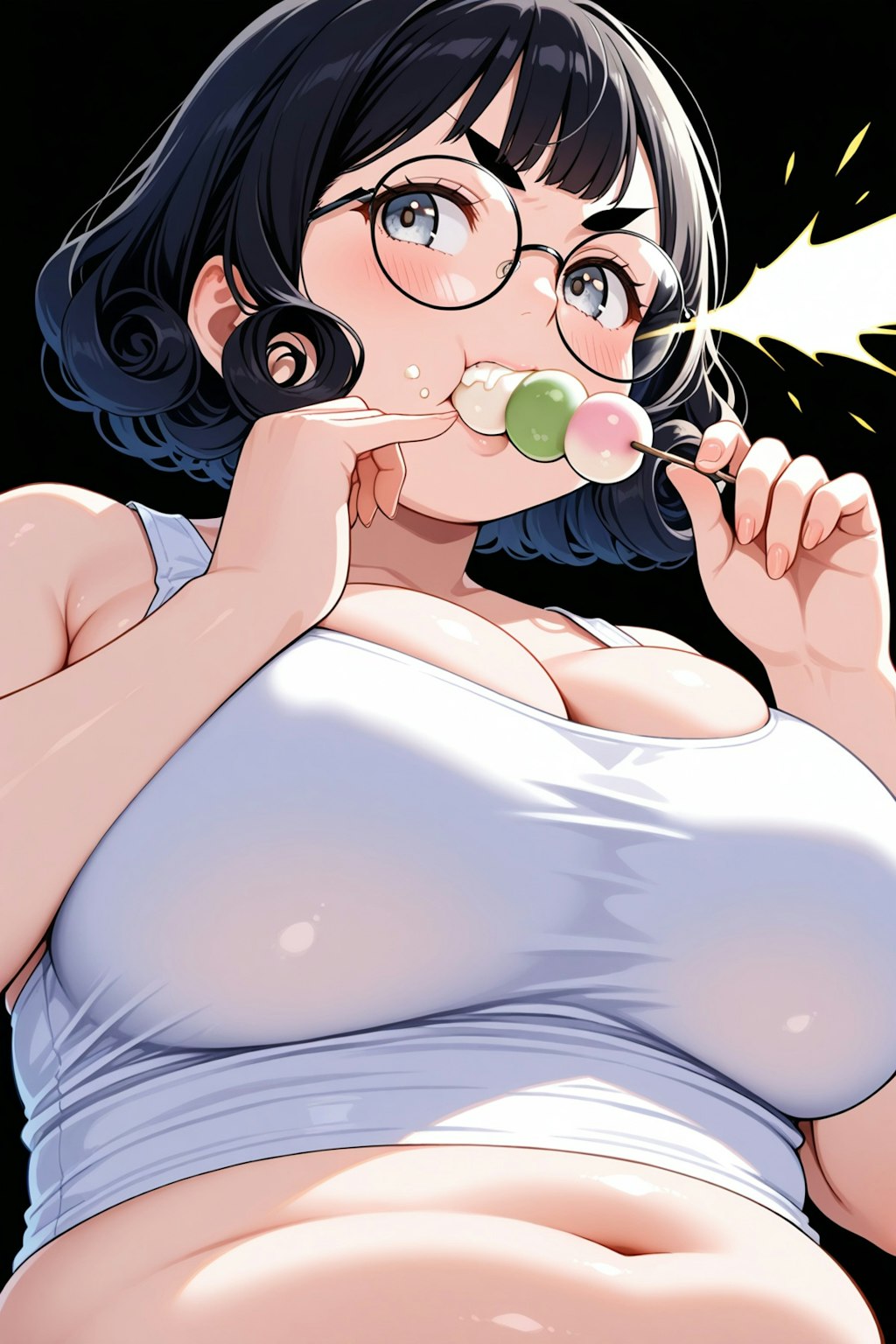 お団子食べるにこたまさん