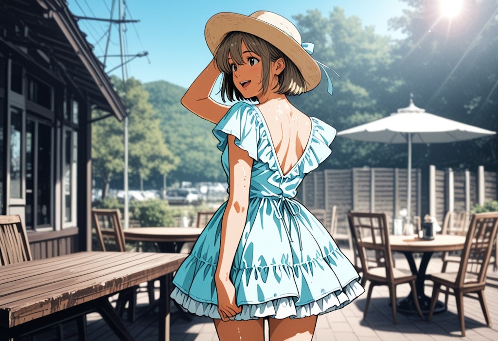 今日は暑いね