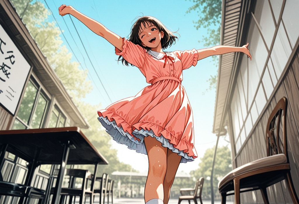 今日は暑いね