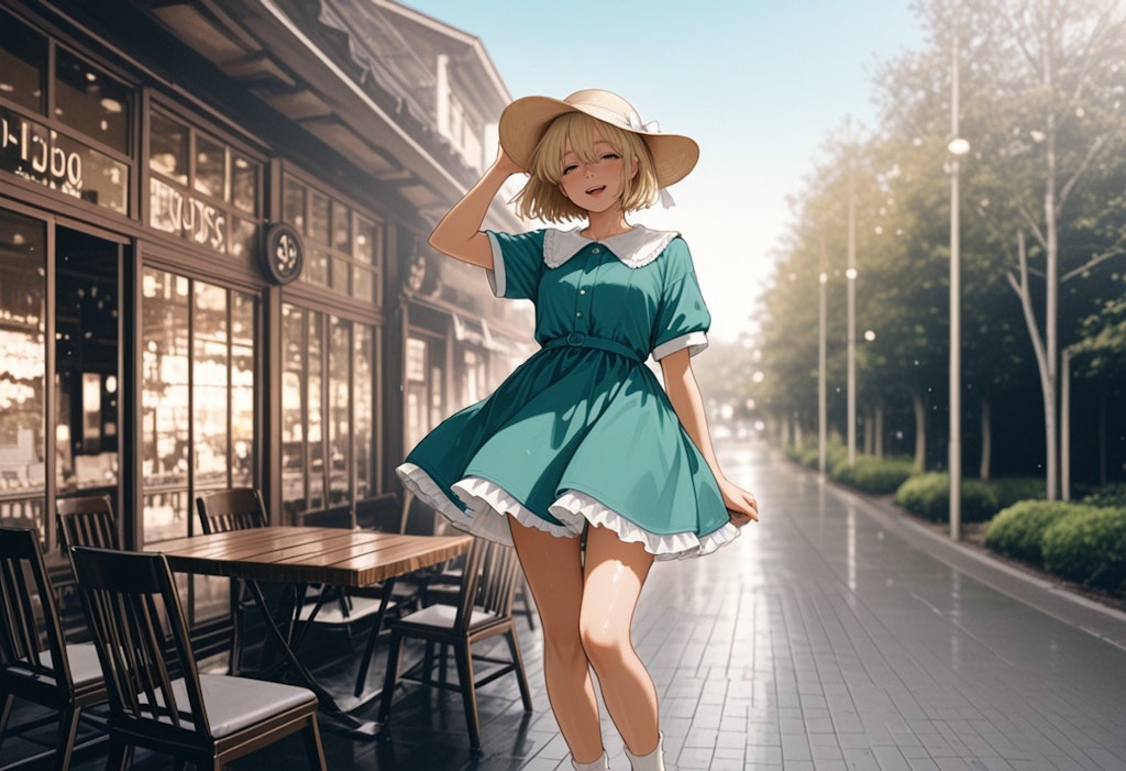 今日は暑いね