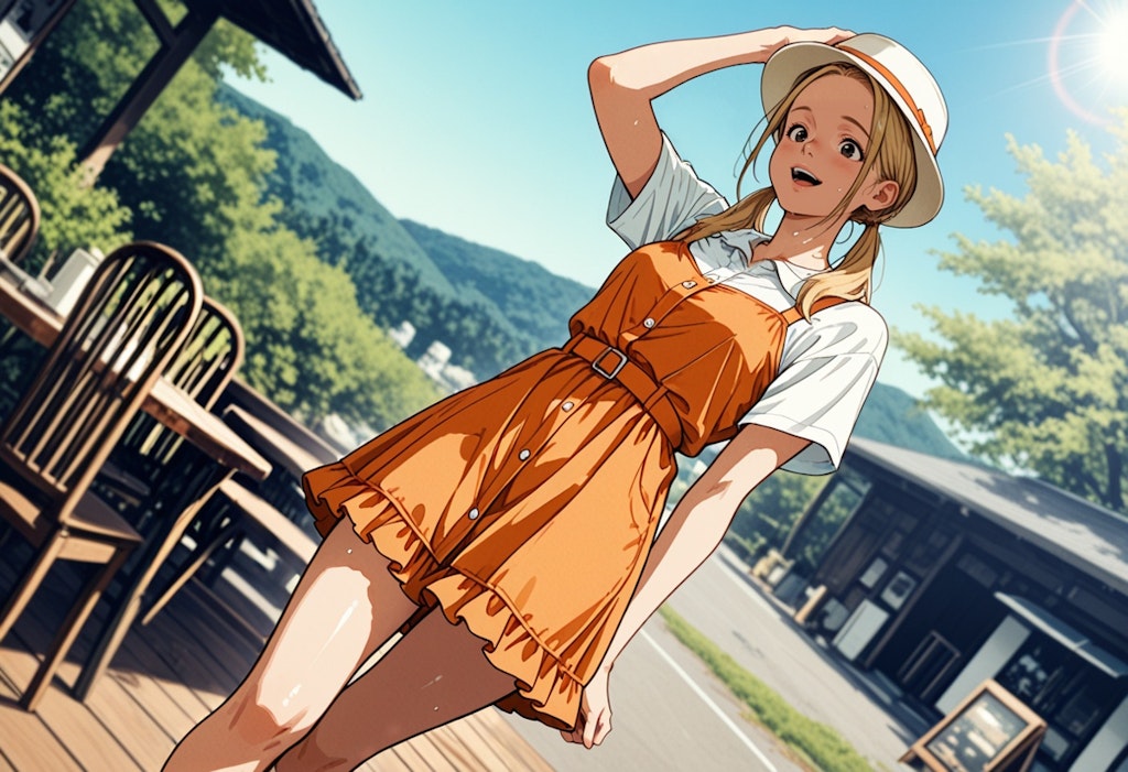 今日は暑いね