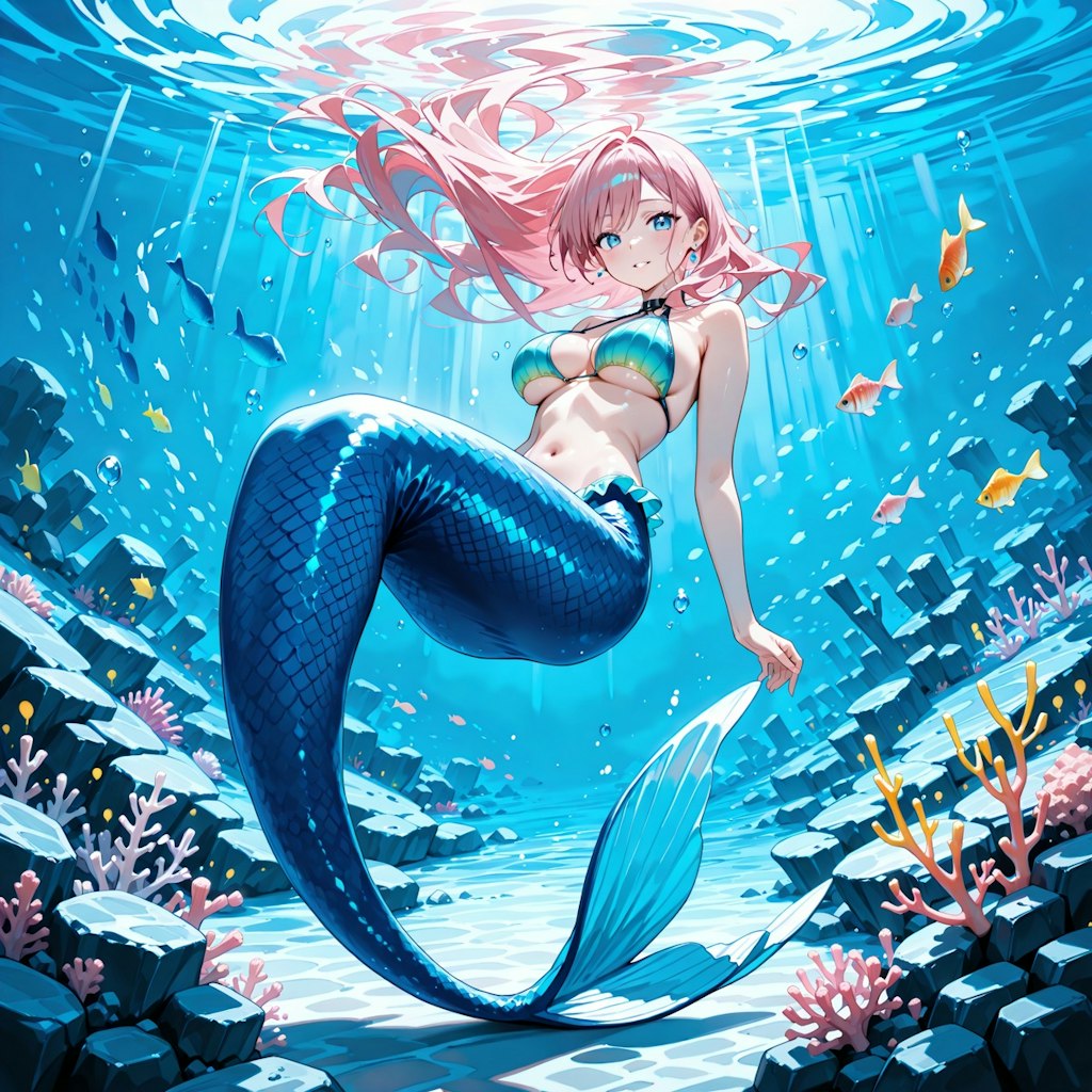 好奇心旺盛な人魚さん