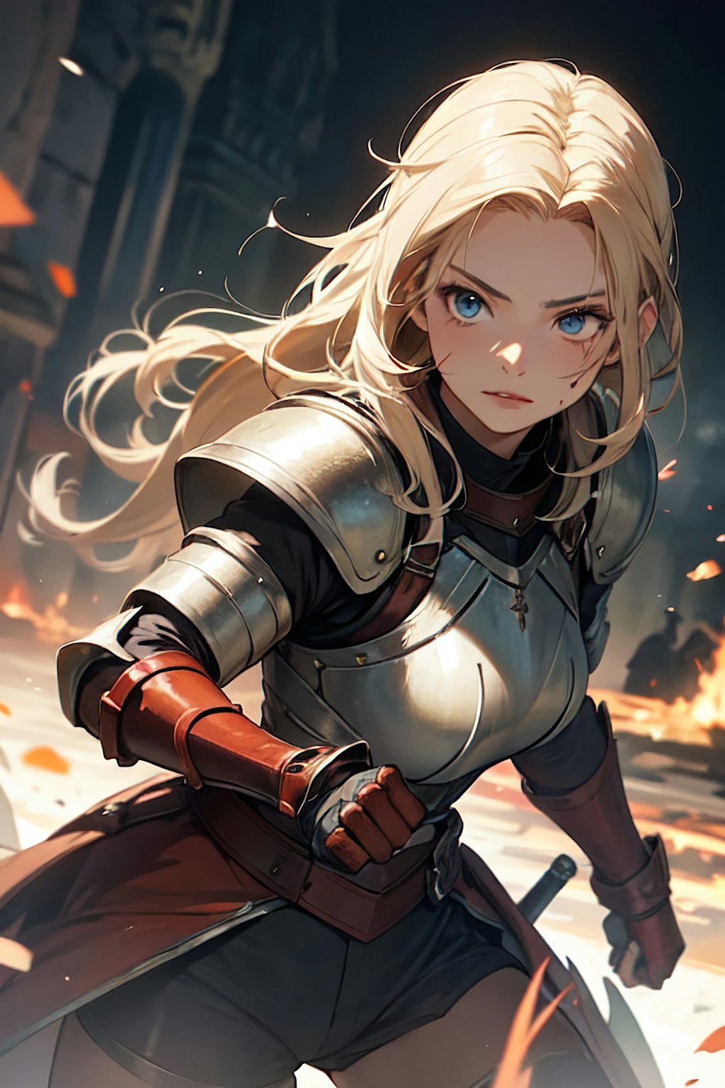 戦場の女騎士