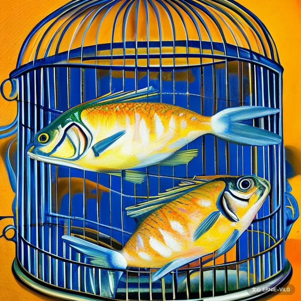 Fishes in the bird cage