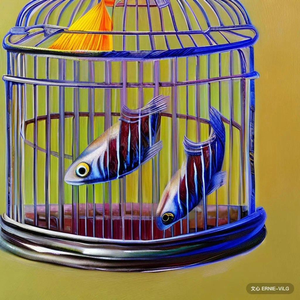Fishes in the bird cage