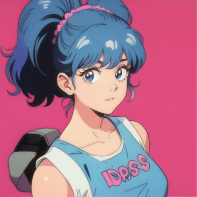 80ｓ少女【1980】anime girl