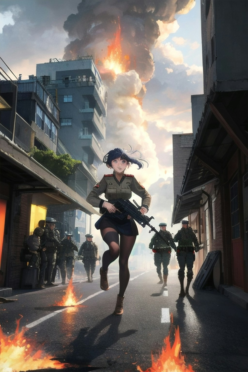 戦場を駆ける少女たち