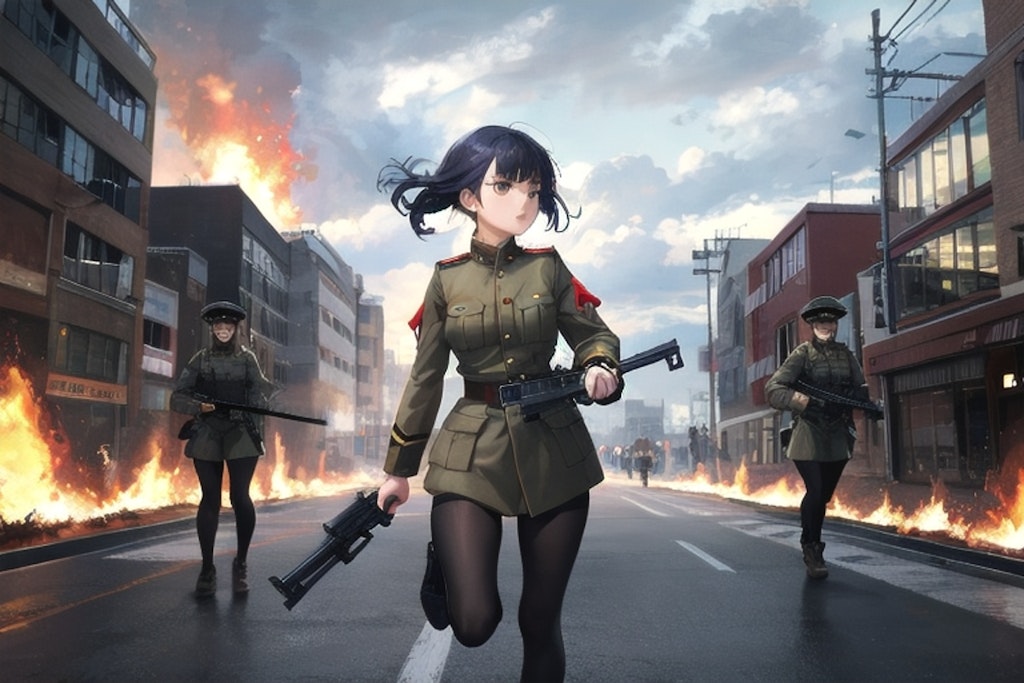 戦場を駆ける少女たち