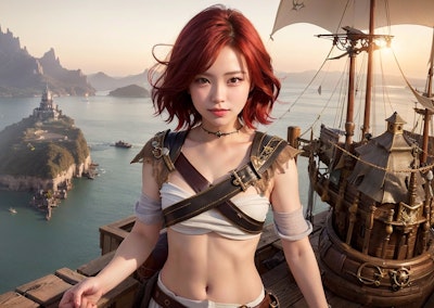赤い髪の海賊