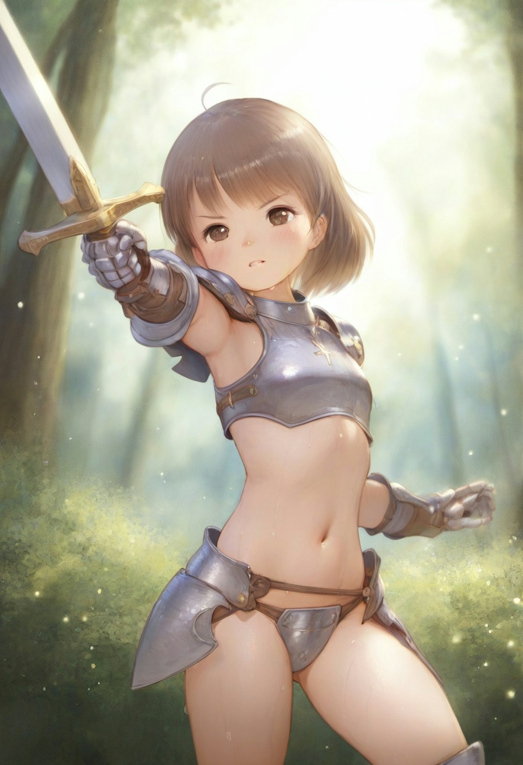 ビキニアーマーの女戦士ちゃん