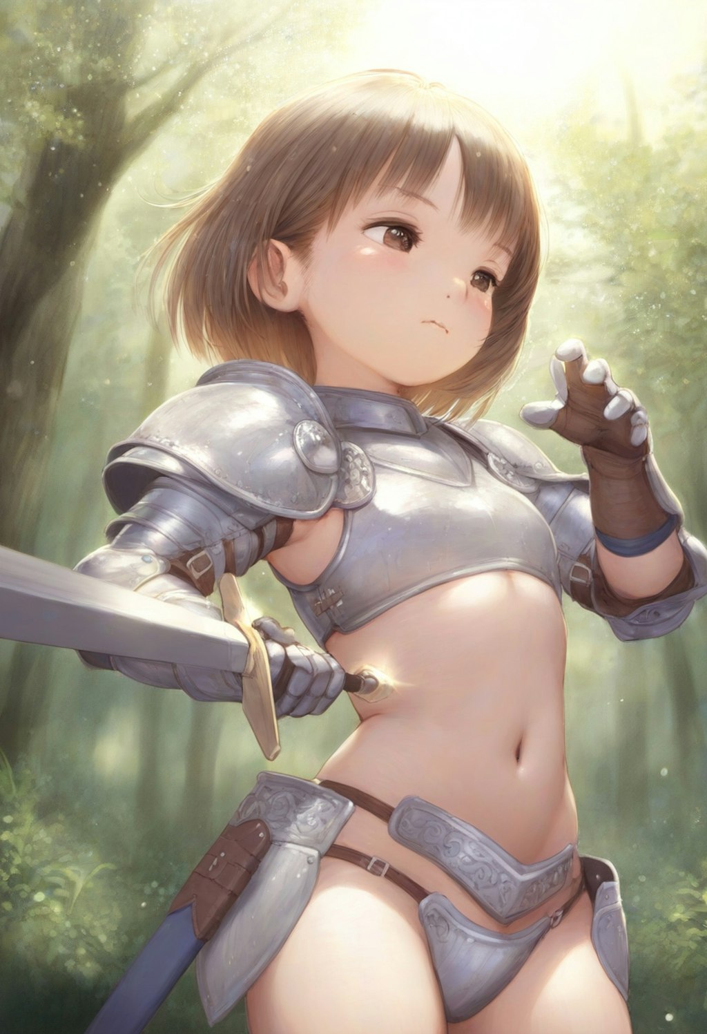 ビキニアーマーの女戦士ちゃん