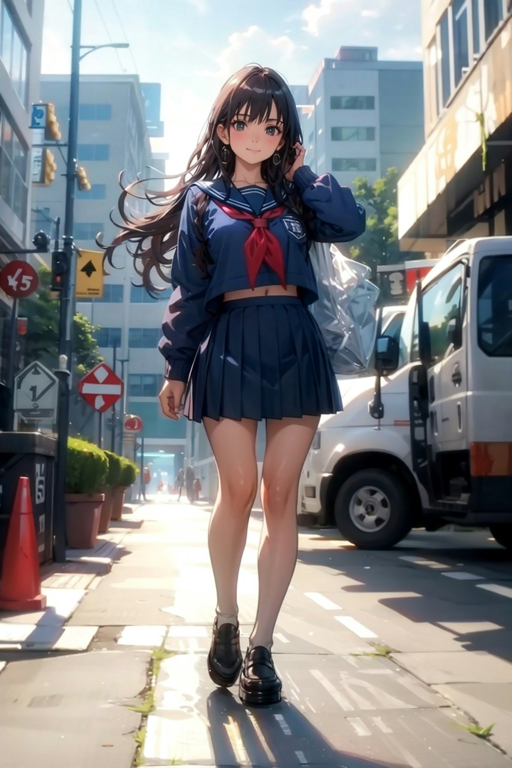 セーラー服をなかなか着てくれないゴジラ