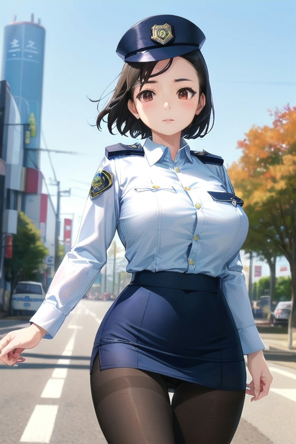 ２５日の女性警察官