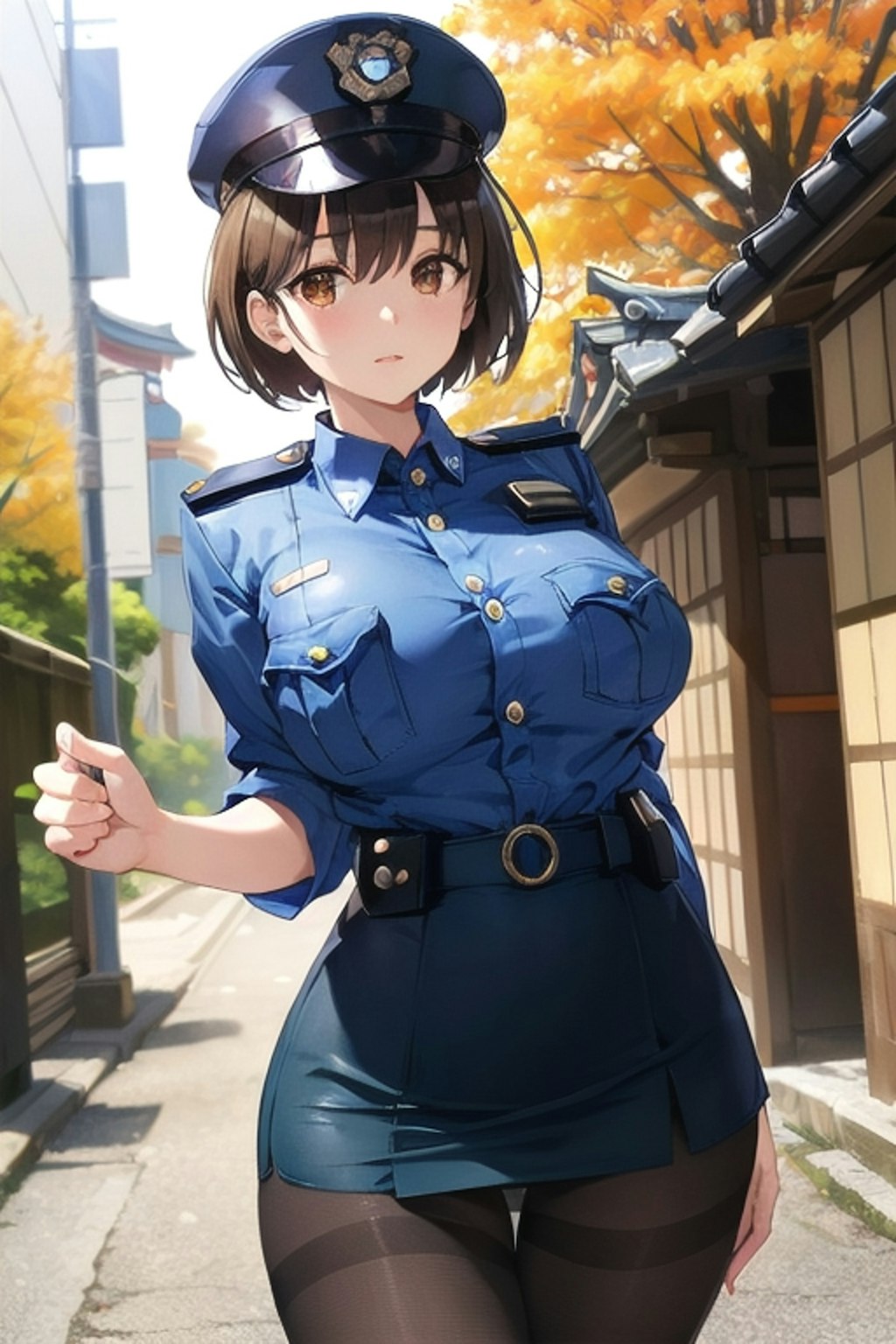 ２５日の女性警察官