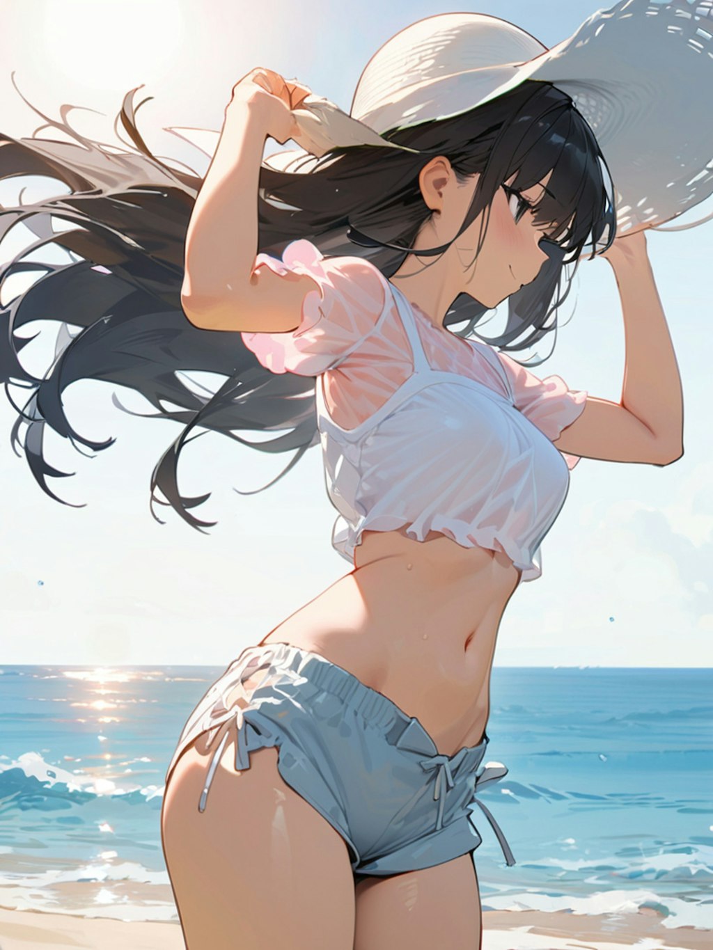 海をみつめる