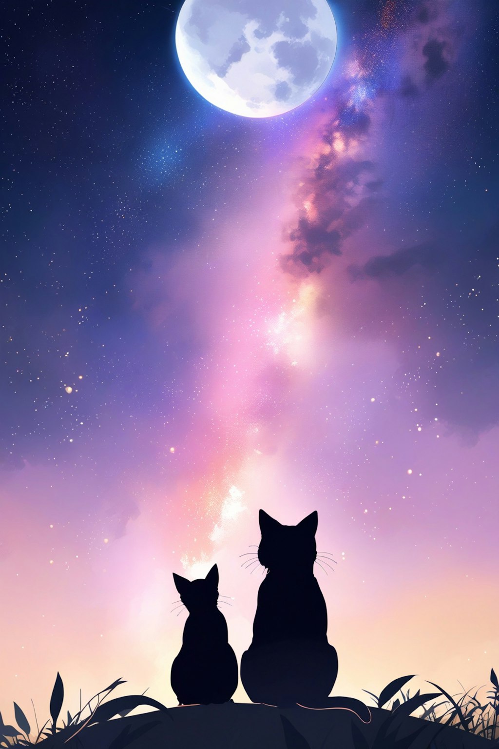 猫と夜空