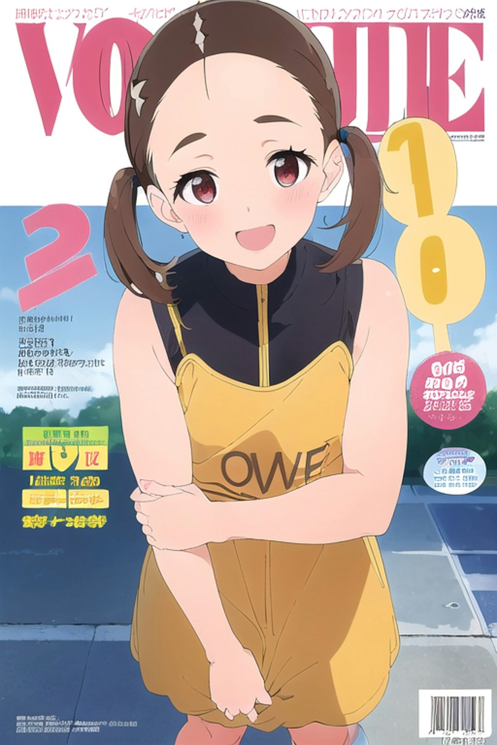 ローティーン雑誌の表紙のおでこちゃん（低解像度）＠お題箱