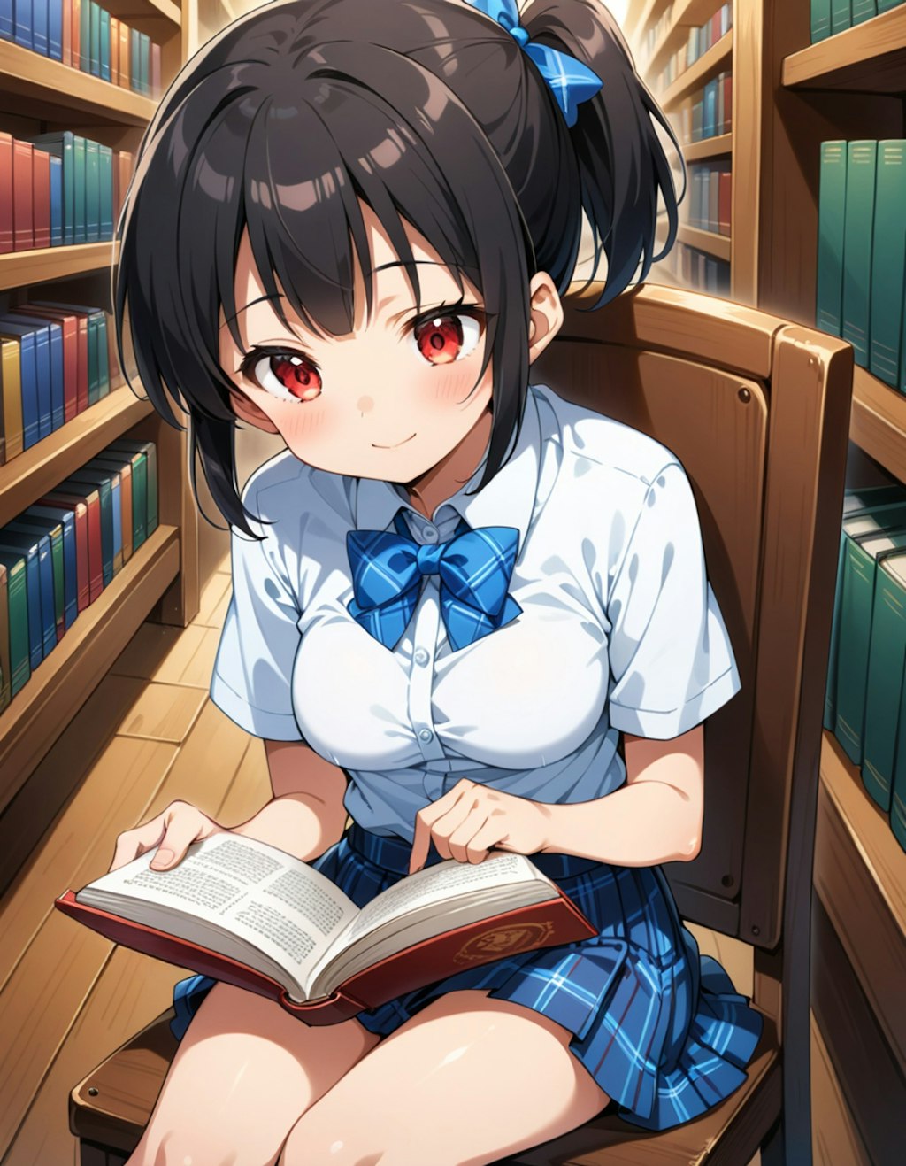 読書をする陽依ちゃん