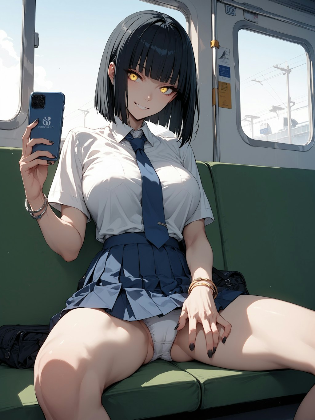 パンチラ電車