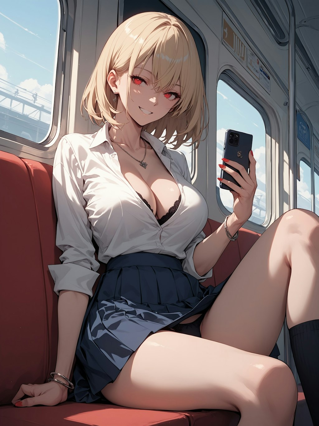 パンチラ電車