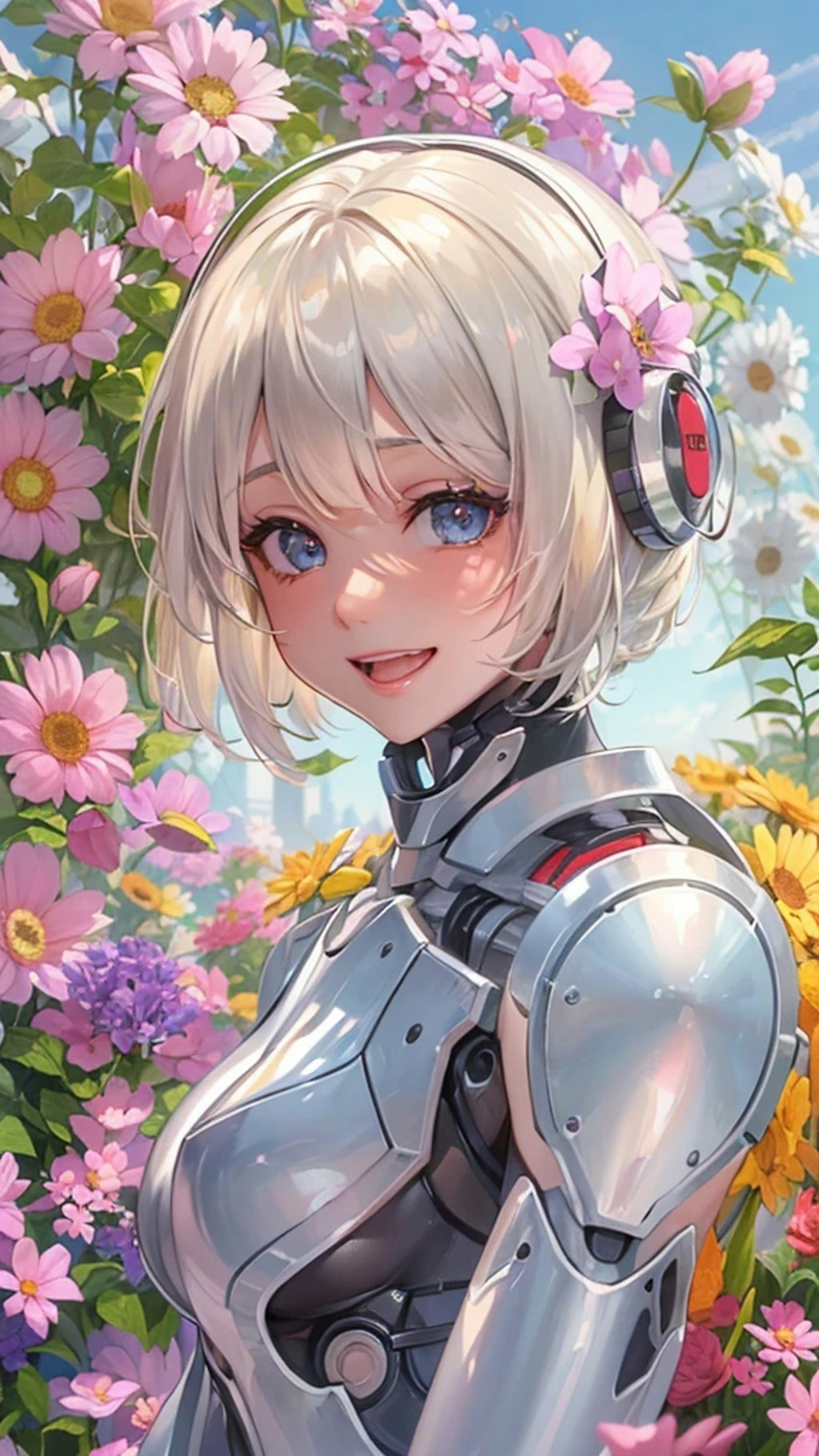 機械少女の花束