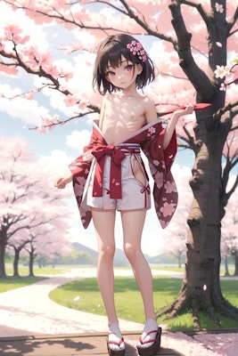 桜とちっぱい
