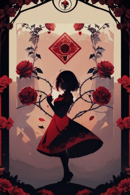 薔薇のカード