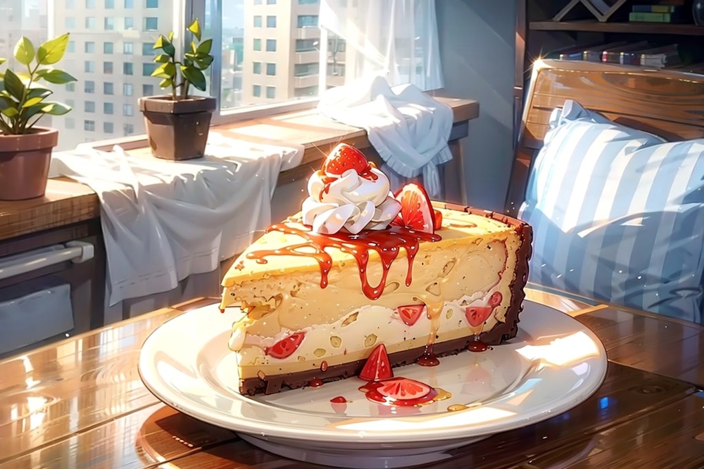 これニューヨークチーズケーキやない。おいしそうなカスタードとクリームのナポレオンパイや