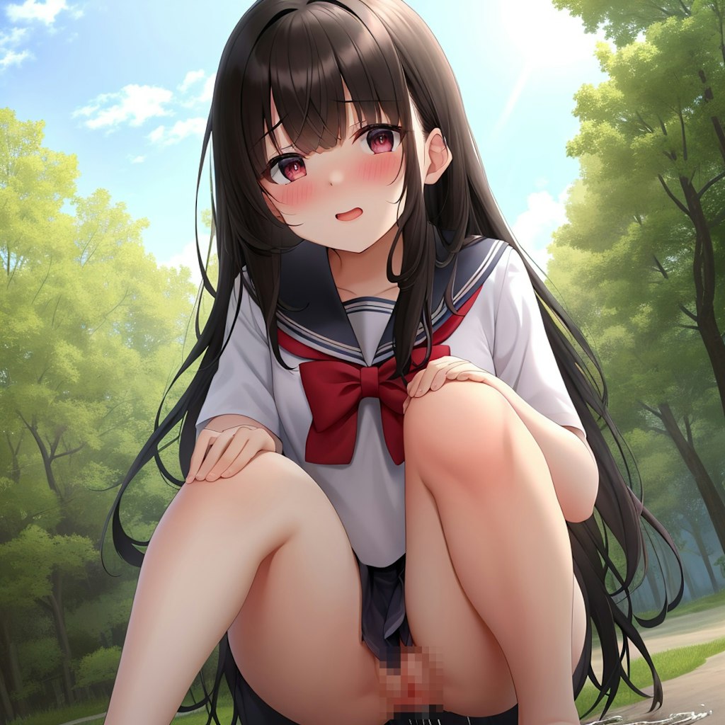 黒髪放尿娘ちゃん５２