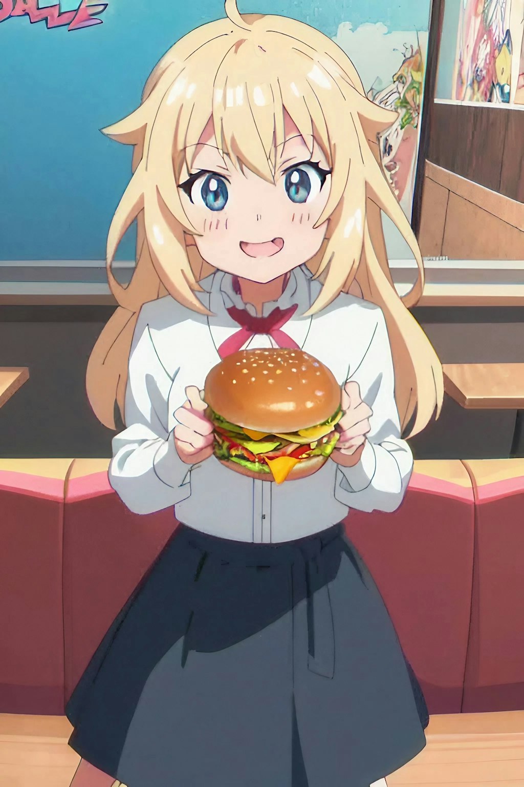 ハンバーガー　食べる？