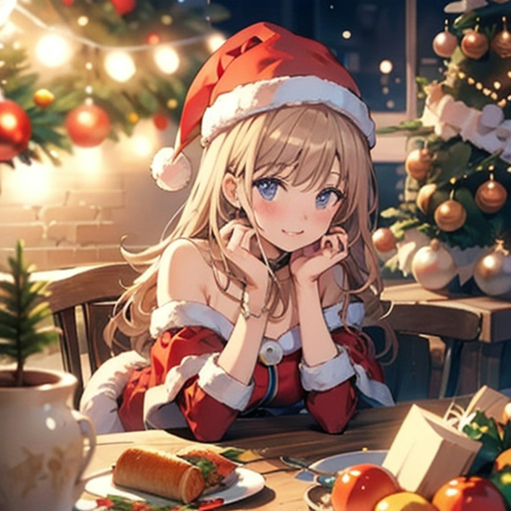 サンタガールとクリスマスパーティーを