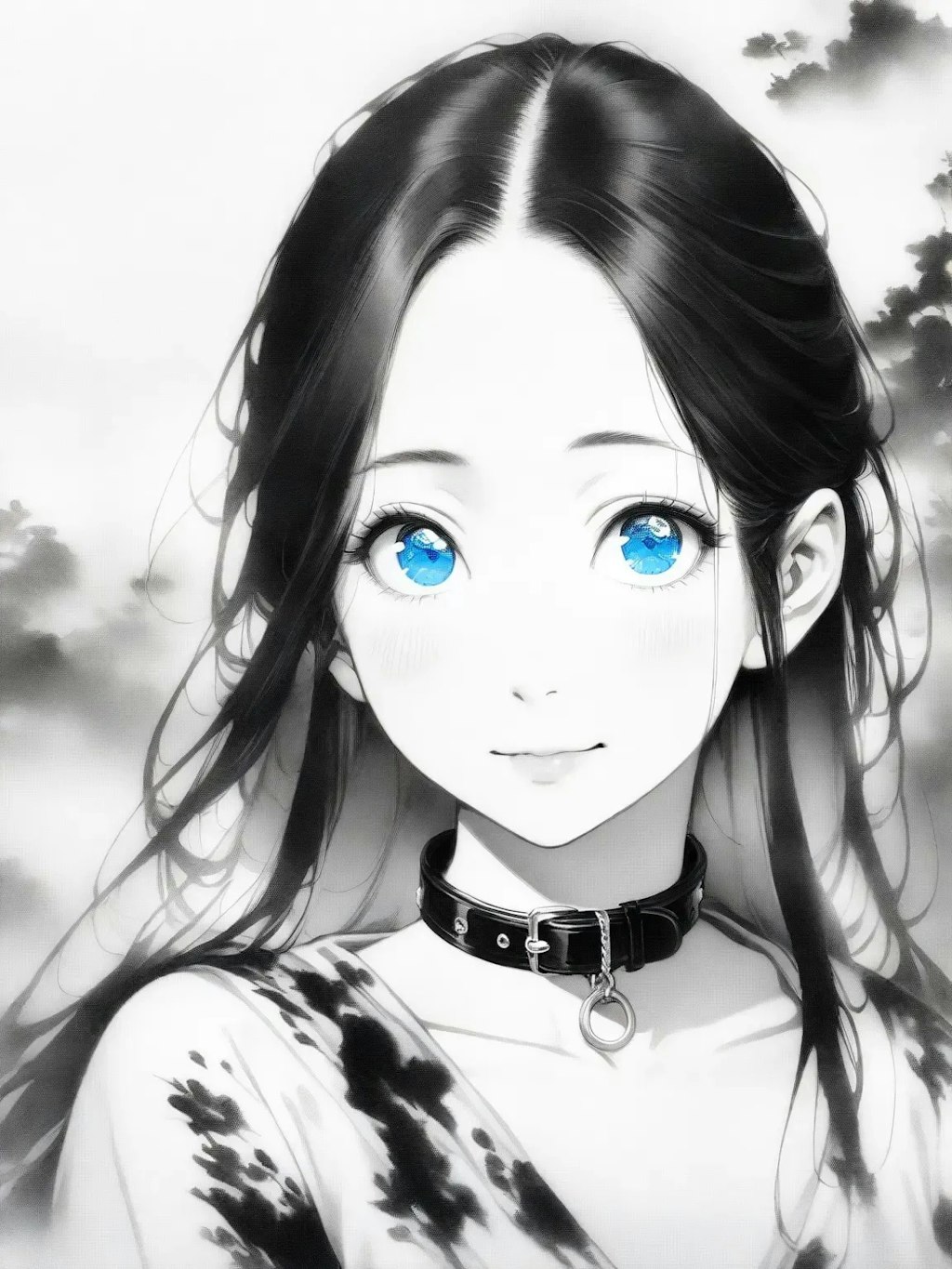 水墨画風