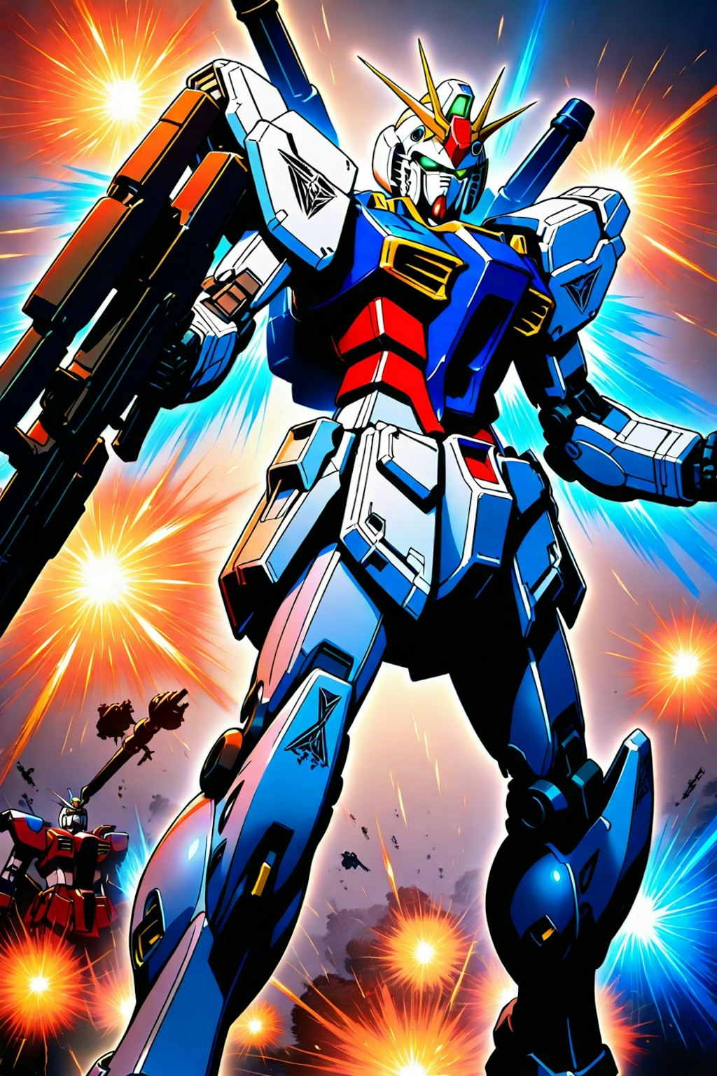 【機動戦士ガンダム　逆襲のシャア】より、RX-93 ν ガンダム　ー 画像生成挑戦 Ver.09 ー