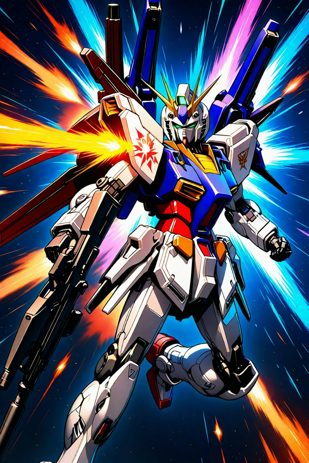 【機動戦士ガンダム　逆襲のシャア】より、RX-93 ν ガンダム　ー 画像生成挑戦 Ver.09 ー