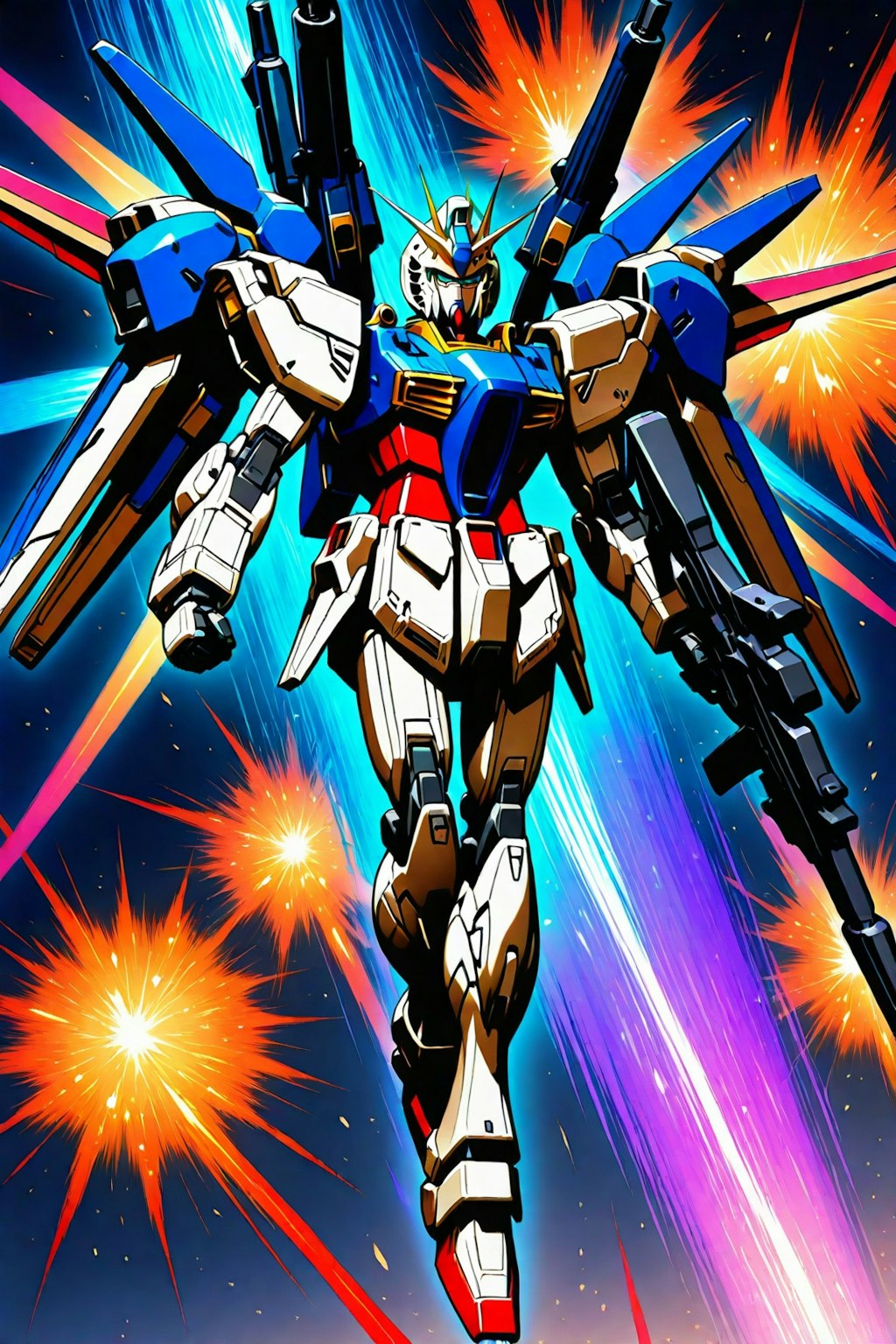 【機動戦士ガンダム　逆襲のシャア】より、RX-93 ν ガンダム　ー 画像生成挑戦 Ver.09 ー