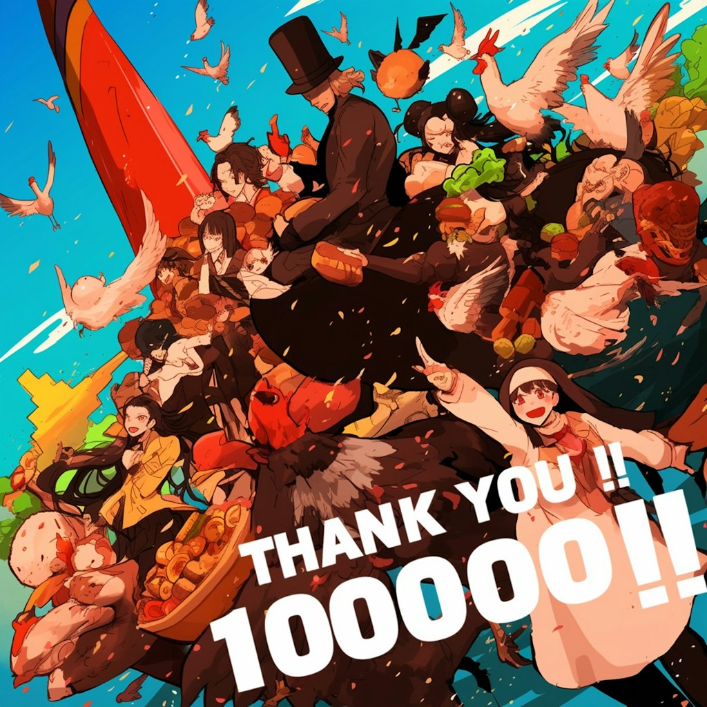 Thank you!! 100,000 likes!!