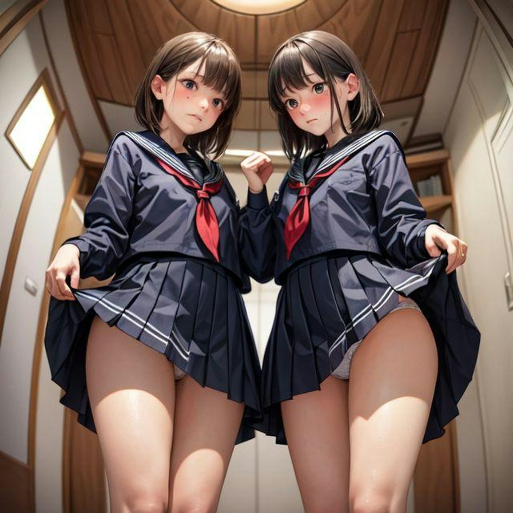 ２人の制服