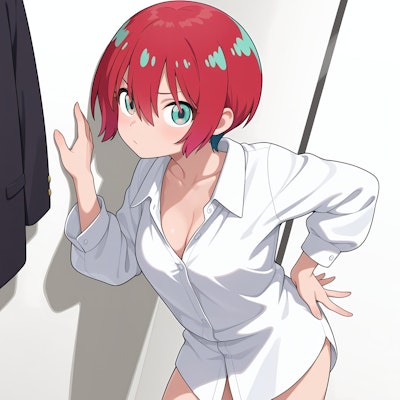 マチュ、彼シャツ