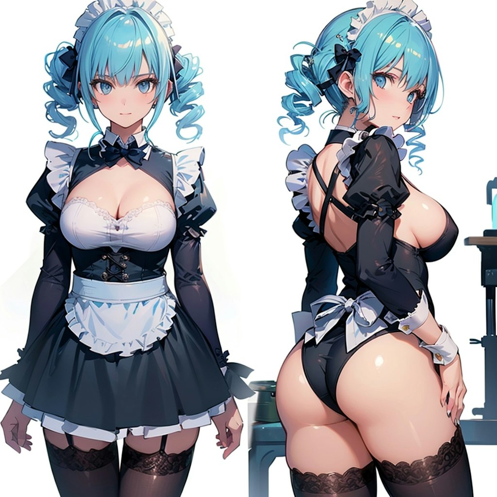 TOPAZでメイド服　伊庭楓