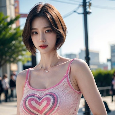 AI Girl Vol 551 | Pink camisole