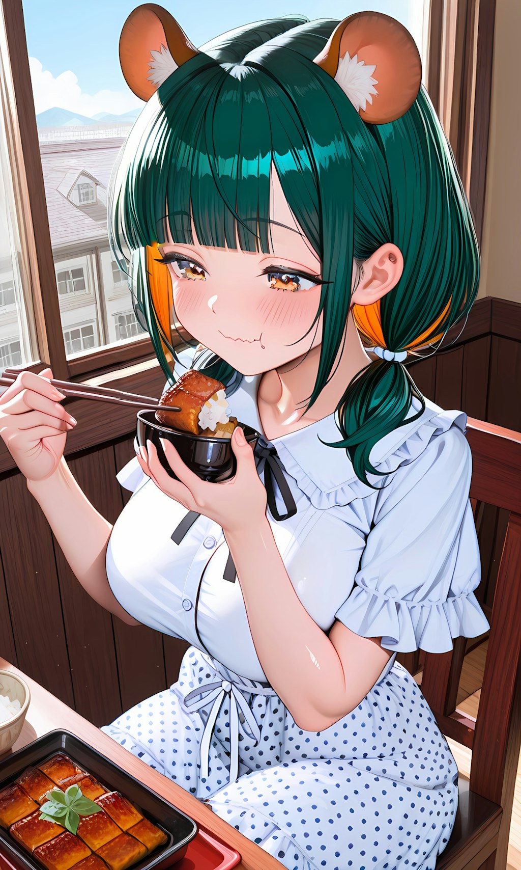 鰻重おひいれふっ♪(食べながら喋るのはやめましょう)