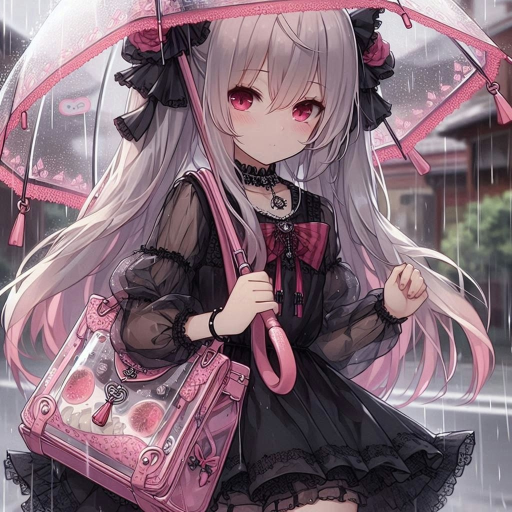 アイちゃんの雨の日登校